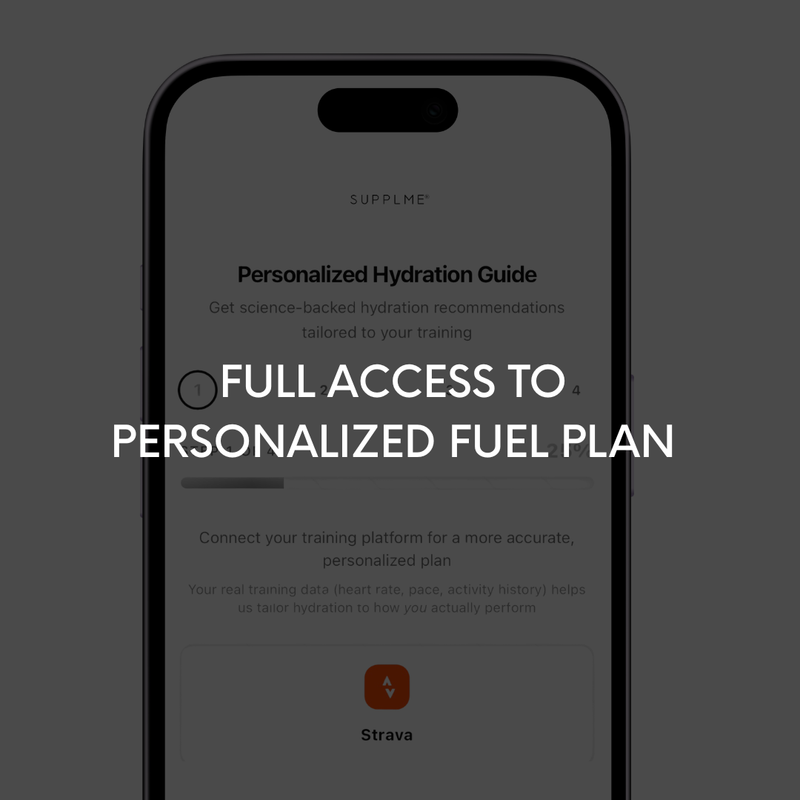 Full access to the personalised fuel plan
